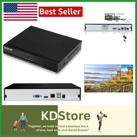 Advanced 10CH Network Video Recorder - Ultra HD, Remote Access & Motion Trigger