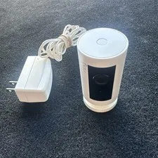Ring Indoor (1st Gen) Security Camera, Two-Way Talk, White,  HD Wired