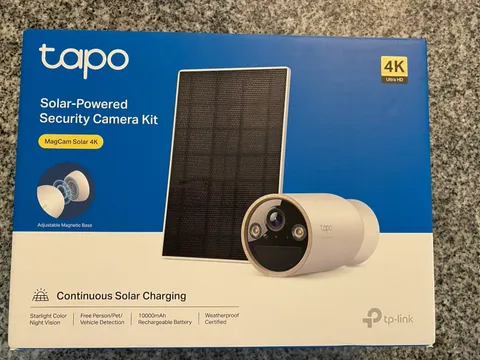 TP Link Tapo C460 MagCam 4K Camera with Solar Panel Kit Lot With Smart Hub