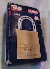 NEW ABUS 83/45-300 SCHLAGE C KEYWAY REKEYABLE BRASS PADLOCK 