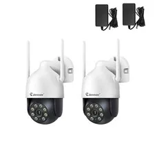 JENNOV 2‑Pack 5MP WiFi Security Camera System Outdoor Color Night Vision
