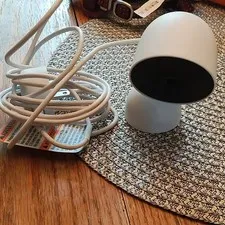 Google Nest Cam Indoor Wired 1080p White Wi-Fi, Mic/Speaker, Wall Plug-In