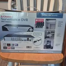 Bunker Hill Security 62463 8-Channel DVR 500GB w/ 4 Cameras Night Vision