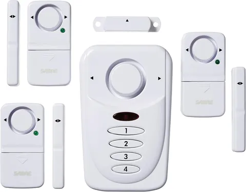 SABRE Door and Window Alarm Kit 120dB Security System with Keypad