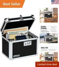Secure Security Lock Boxes - Safe Combination Lock Box, Storage for Documents...