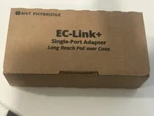 NEW NVT Phybridge NV-ECLK-PLS EC-Link+ Single Port Adapter PoE Over Coax