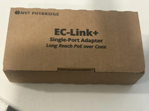 NEW NVT Phybridge NV-ECLK-PLS EC-Link+ Single Port Adapter PoE Over Coax