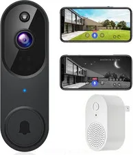 Ring Video Doorbell WI-FI 1080p HD Camera Night Vision Motion Detection Doorbell