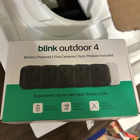 Blink Outdoor 4 | 5-Wireless Smart Security Camera System (4th Generation)