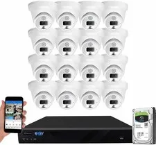 GW 16 CHANNEL SECURITY CAMERA SYSTEM ($2670) ONLY $1495 (SAVE $1175)