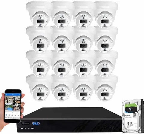 GW 16 CHANNEL SECURITY CAMERA SYSTEM ($2670) ONLY $1495 (SAVE $1175)