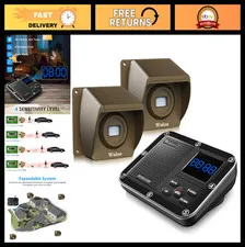 Long Range Wireless Driveway Alarm Motion Sensor Alert System - 1800ft Detection
