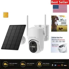 No WiFi Required: Ultimate Solar-Powered 4G LTE Security Camera with 2-Way Talk