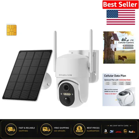 No WiFi Required: Ultimate Solar-Powered 4G LTE Security Camera with 2-Way Talk