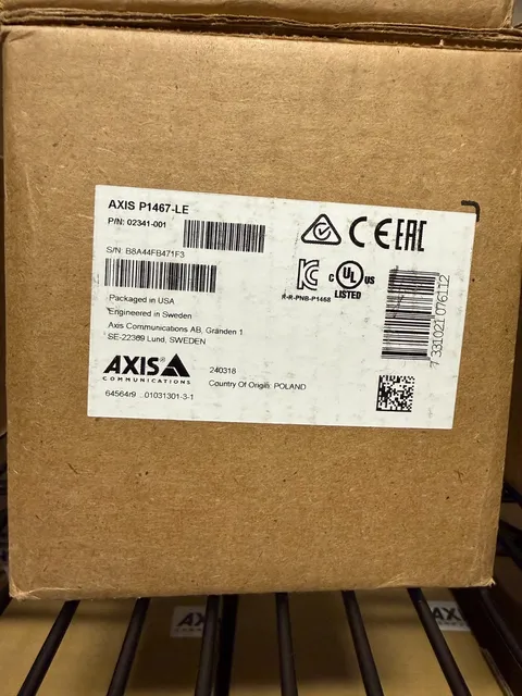 Axis P1467-LE 5MP Outdoor Network Bullet Camera with Night Vision (02341-001)