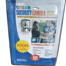 Wisecomm Color Day/Night Indoor Security Camera OC960 Night Vision-Audio NEW