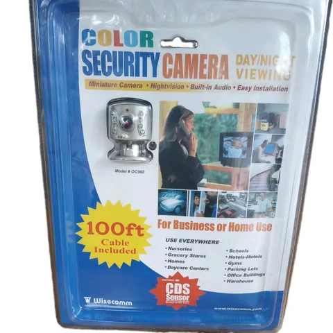 Wisecomm Color Day/Night Indoor Security Camera OC960 Night Vision-Audio NEW