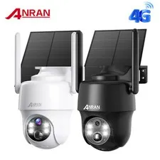 ANRAN 4G LTE Outdoor Security Camera 2K Solar Battery Powered Home with SIM Card