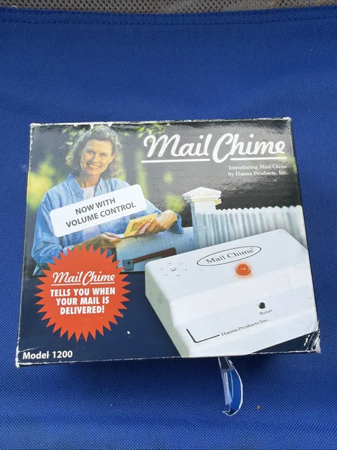 Mail Chime, Mailbox Alert, Mailbox Alarm, Wireless Mailbox Alert NIB New