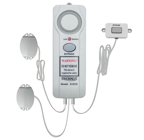 Techko S187D Safe Pool Safety Security Pool Door Alarm Area Entry Detector