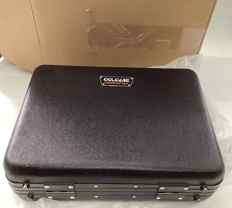 COLCASE Fireproof Document Box, Hard Fireproof Case with Lock Hard-Shell Design