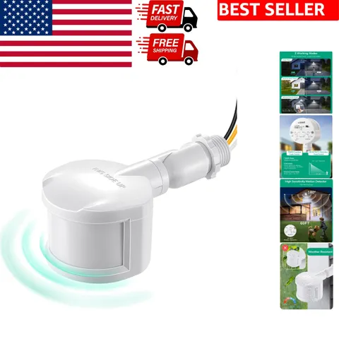 360° Adjustable Motion Sensor for Enhanced Security & Convenience