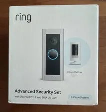 Ring Advanced Security System With Wired Doorbell And Stick Up Cam, BRAND NEW