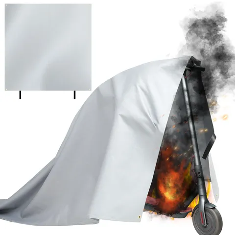 Fireproof Lithium Battery Cover for E-Bike & E-Scooter Fire Suppression Blank...