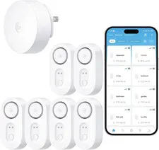 Smart Water Leak Detector Long Range WiFi Sensor 1804 ft with App Alerts and