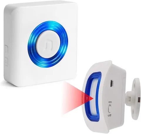 Wireless Caregiver Pager Motion Sensor Alarm Indoor Room Bed Alarms and Fall Pre