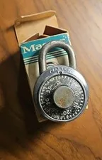 VTG Master Lock 1500 Combination Dial Preset Padlock Lock Locker School Gym Home