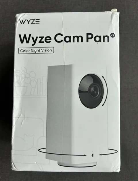 Wyze Cam Pan v2 1080p Indoor Pan-Tilt IP Camera, Color Night Vision, White