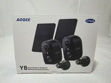 2 Pack AOQEE Wireless Security Camera Smart Night Vision Outdoor WiFi Cameras