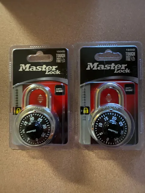 NEW Master Lock Padlock 1500D 3/4” Fire Level 3 Lot Of (2)
