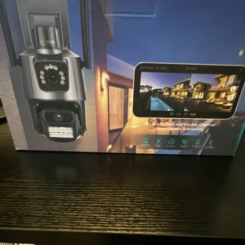360° Panoramic Surveillance Security Camera Indoor/Outdoor WiFi Open Box