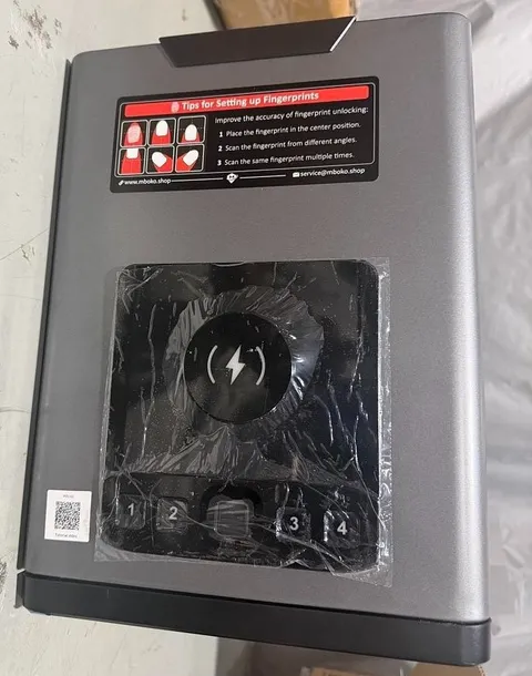 Mboko Discreet Biometric Gun Safe with 12-Hour Clock Display, Wireless...