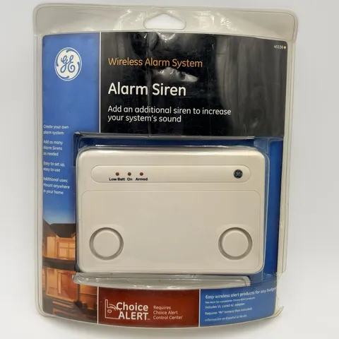 Wireless Alarm System Add-On Siren for GE Choice Alert Home Security Siren New