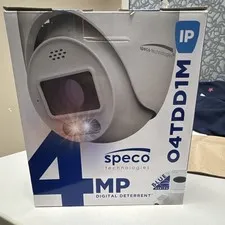Speco Technologies O4TDD1M 4MP IP PoE Wired Dome Camera White