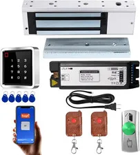 Access Control System Kit with IP68 Waterproof Metal Touch Keypad, 1200LB Magnet