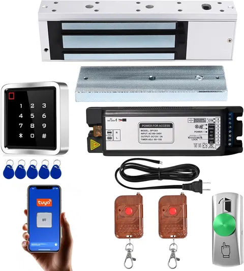Access Control System Kit with IP68 Waterproof Metal Touch Keypad, 1200LB Magnet