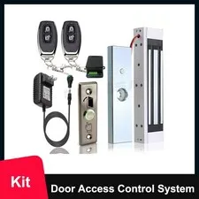Kit Door Access Control System Electric Magnetic Lock 2 Wireless Remote Controls
