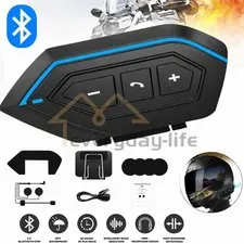 Bluetooth 5.0 Motorcycle Helmet Headset Wireless Motorbike Hands-free Waterproof