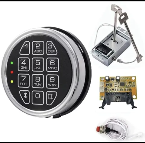 Gun Safe Lock Replacement Safe Electronic Solenoid Lock & 2 Master Key