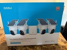 aosu SolarCam D1 Classic Kit Solar Wireless 4-Camera Wi-Fi 1080p Outdoor
