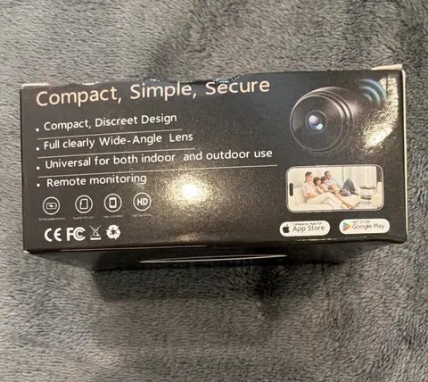 OPTIK A9 Mini Smart Surveillance Camera HD Wi-Fi Wireless Wide Angle Black