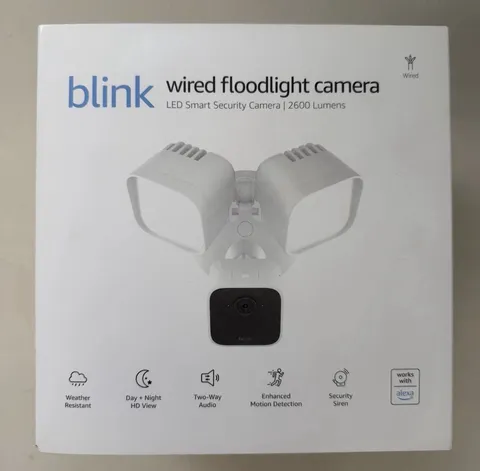 Blink Wired Floodlight Outdoor Smart Security Camera