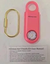 130dB Personal Safety Alarm Ultra Bright Strobe Light Loud Sound Keychain Siren