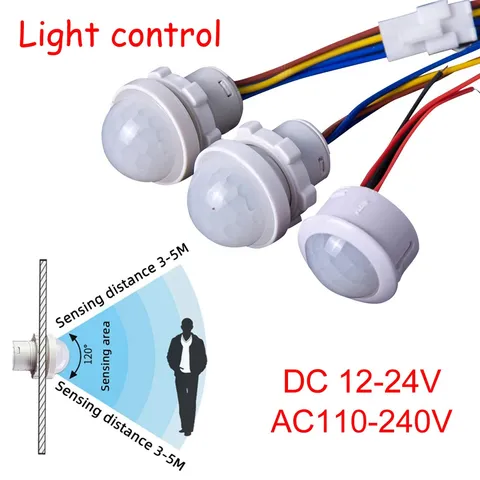 LED PIR No Adjustable Delay Human Body Infrared Detector IR Infrared Motion