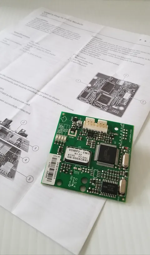 Paradox VDMP3-ENG English Plug-In Voice Module from 2015 firmware version  1.22