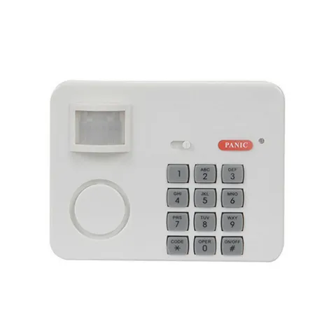 Wireless Motion Sensor Alarm With Security Keypad Pir Home Garage Shed Caravan